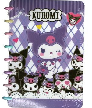 Блокнот на кольоровій спіралі "Kuromi"; А5/100арк., клітинка 19947 фото