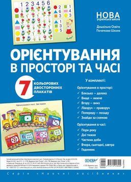 Комплект двосторонніх плакатів Орієнтування у просторі та часі 14408 фото