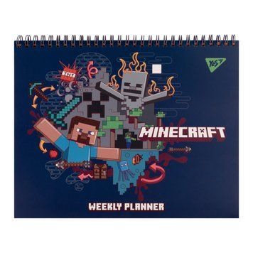 Планінг настільний на гребені YES Minecraft, 25х20 см, 52арк 18549 фото