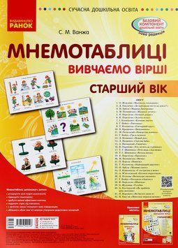 Мнемотаблиці старший вік 14399 фото